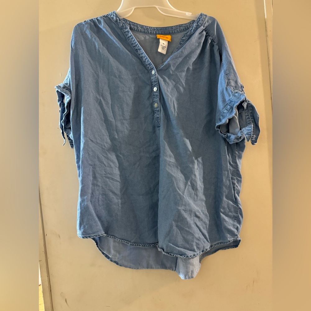 Ladies Ruby Rd 100% Lyocell Chambray Type Denim T… - image 1